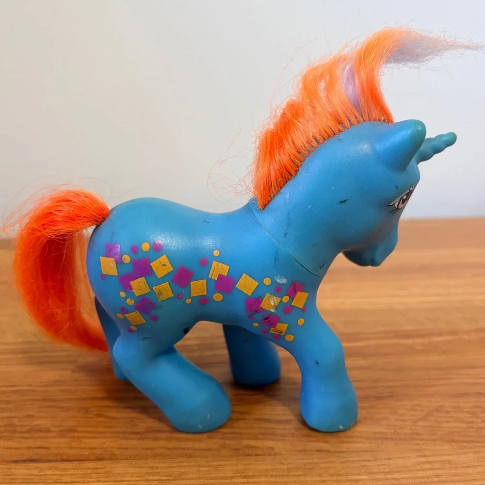 Hasbro My Little Pony Rockin' Beat Tuneful G1 1985 Blue Unicorn Vintage Toy